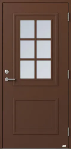 Helags glas i nötbrunt