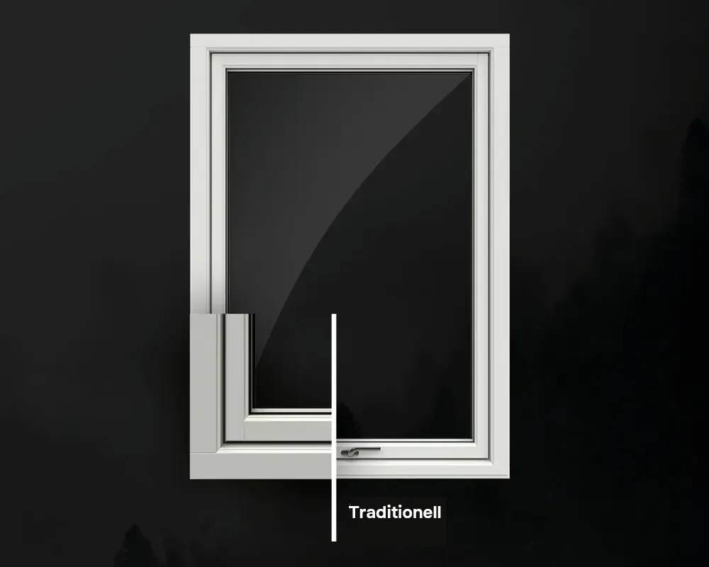 Traditionell profil – mjukt rundad form